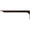 Ekena Millwork Embrey Steel Bracket, Antiqued Copper 2"W x 20"D x 6 1/2"H BKTM02X20X06EBACO - alternate 7